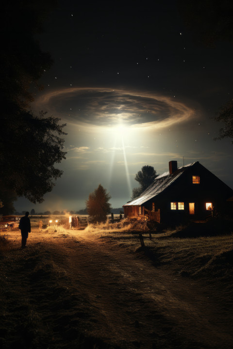 1950s retro ufo flying saucer