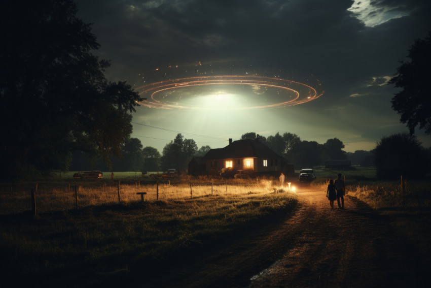 1950s retro ufo flying saucer