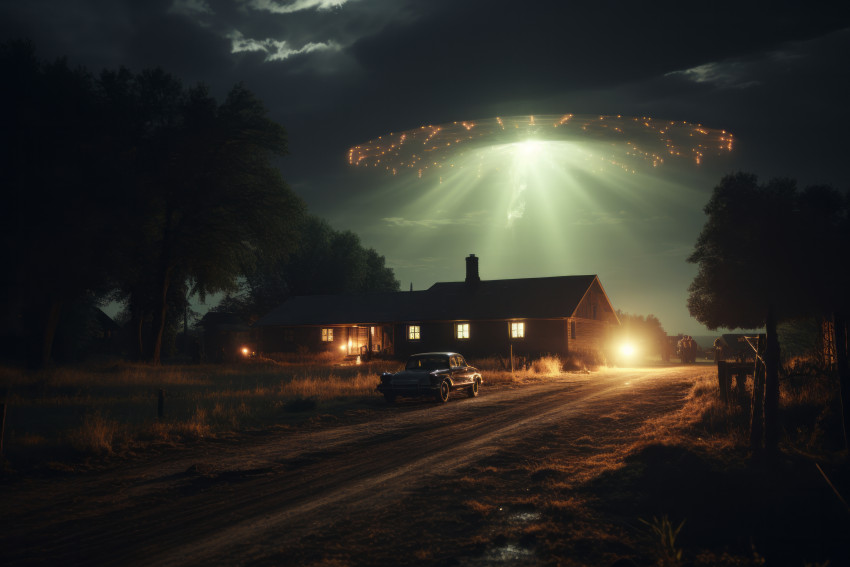 1950s retro ufo flying saucer