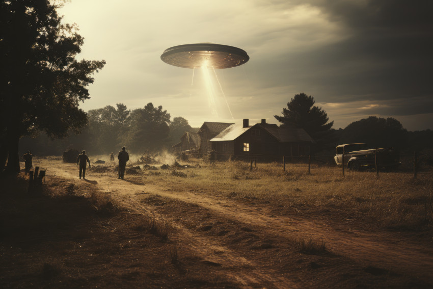 1950s retro ufo flying saucer