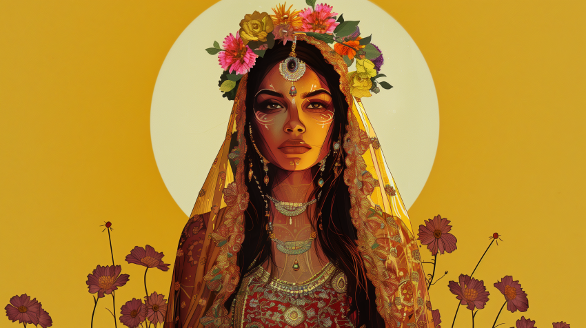70s Hippie Fusion Bride