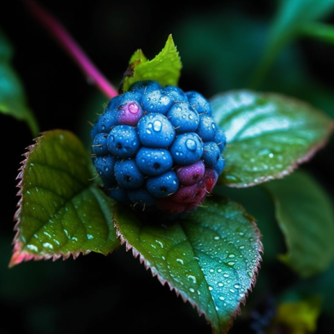 A blue raspberry