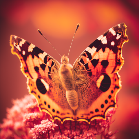 A Stunning Butterfly on a Flower