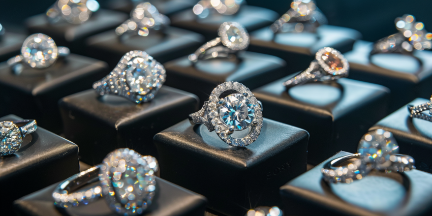 A Collection Of Glittering Diamond Engagement Rings
