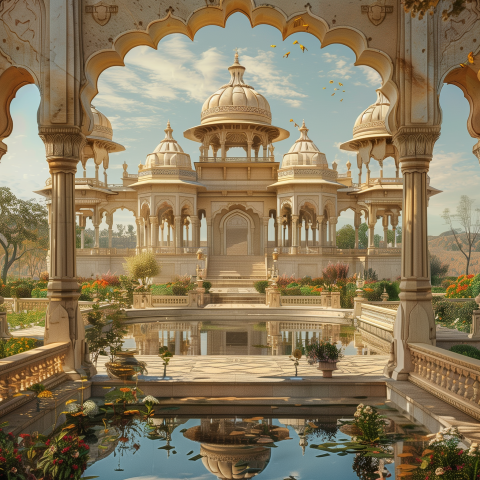 A Fairy Tale Realm of Magic and Wonder palace