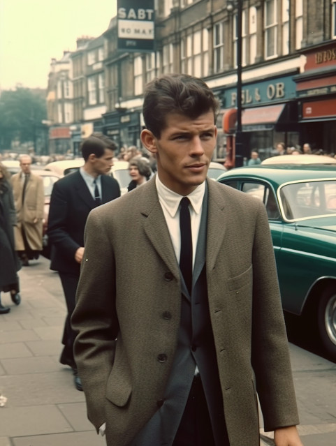 A handsome man in London