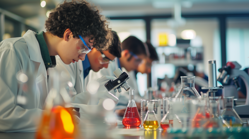 A High School Science Lab
