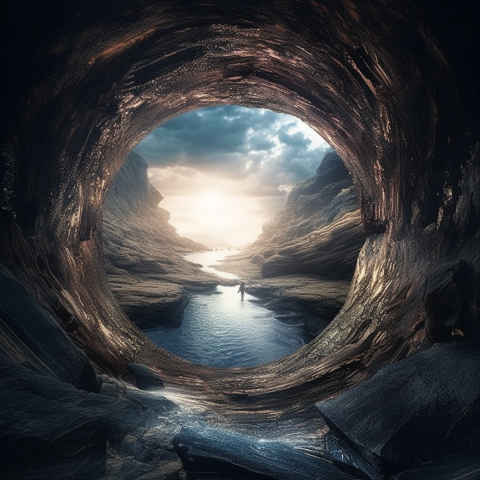 A portal to a different dimension