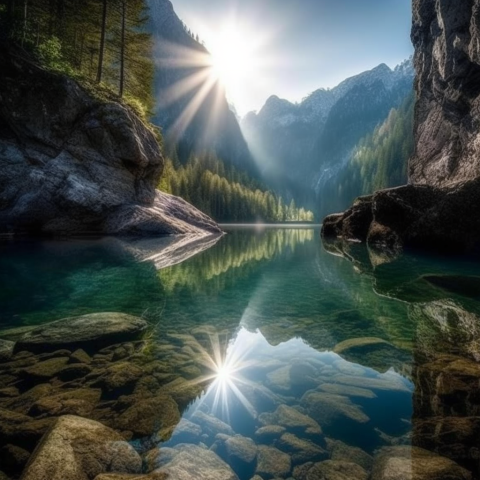 A serene lake