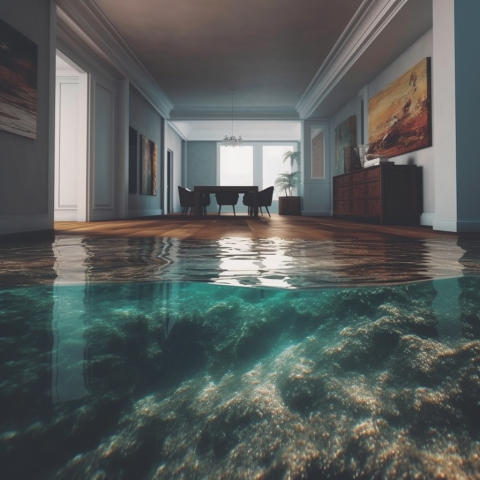 A swim up dining room