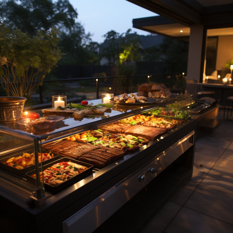 A top of the line backyard bbq