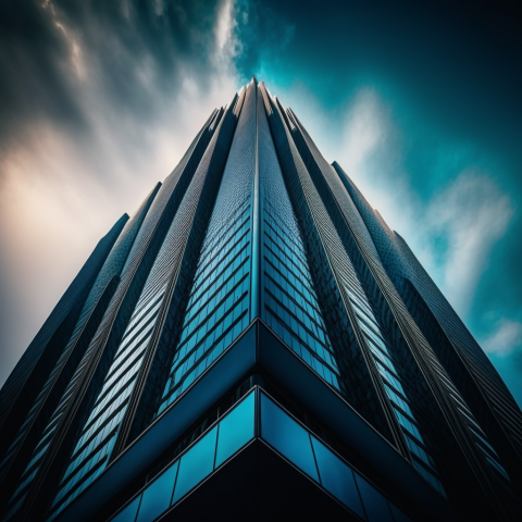 Majestic Skyscraper Reaching for the Sky