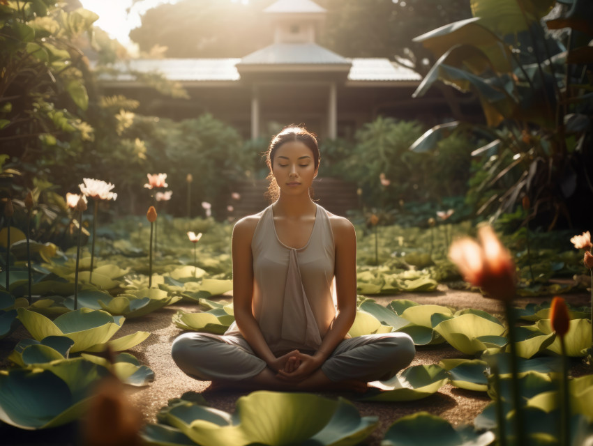 Woman doing yoga