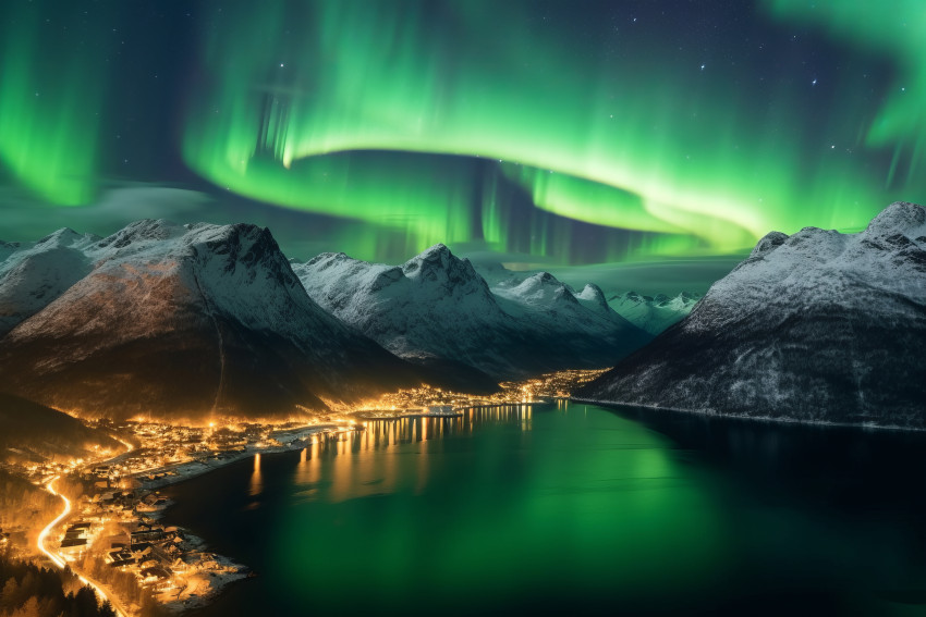 Aurora Borealis Fjord