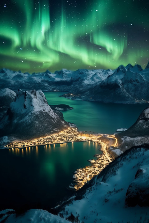 Aurora Borealis Fjord