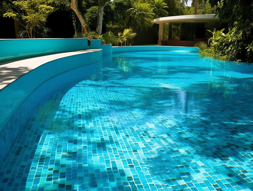 Backyard swimming pool