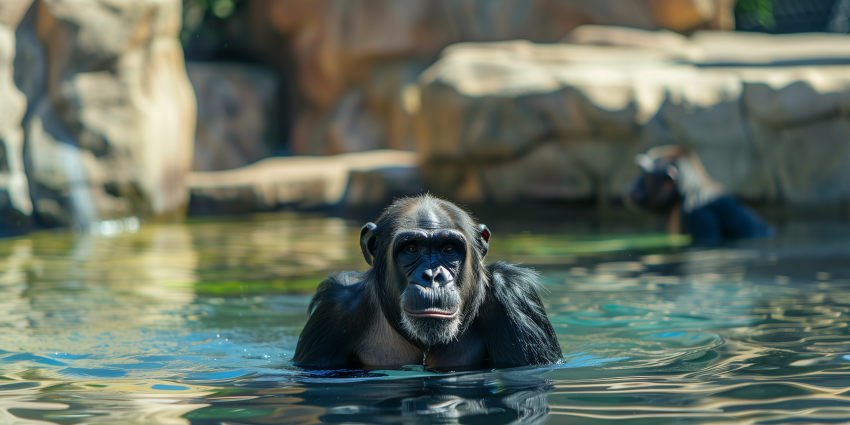 Chimpanzee at zoo