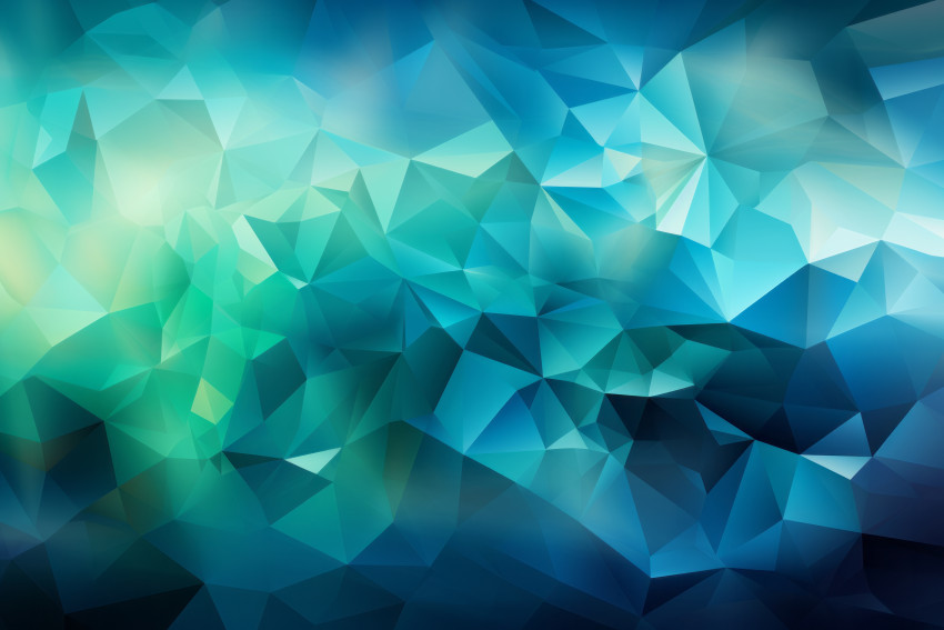 blue green abstract polygon background