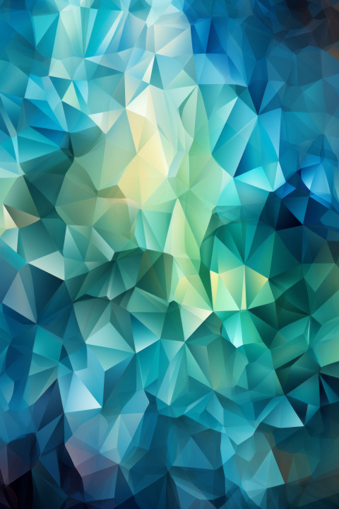 blue green abstract polygon background