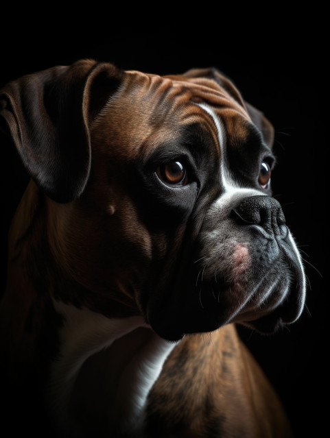 Boxer Dog Portrait