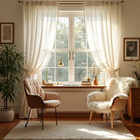 Bright and Cozy Living Room Corner
