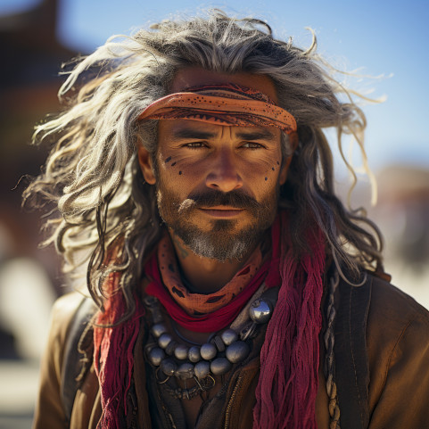 Burning Man Festival Goer