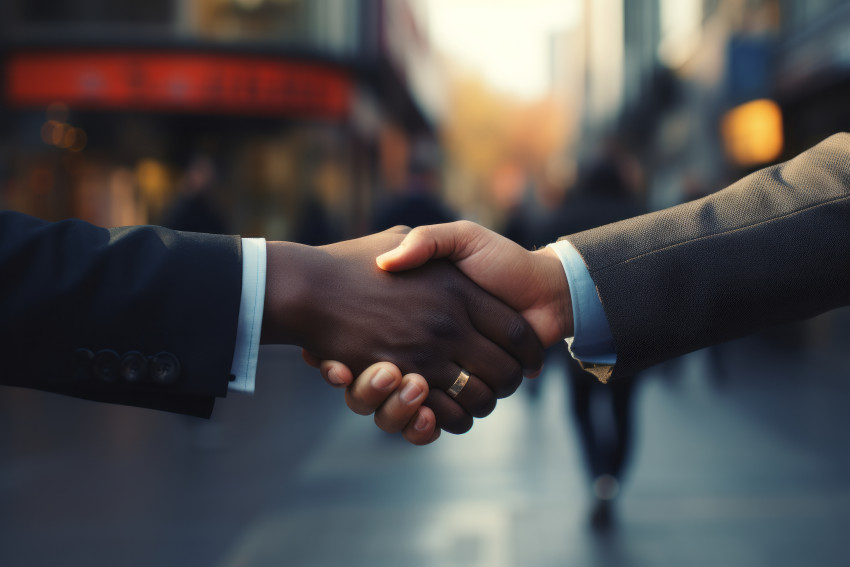 Business handshake
