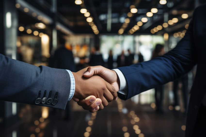 Business handshake