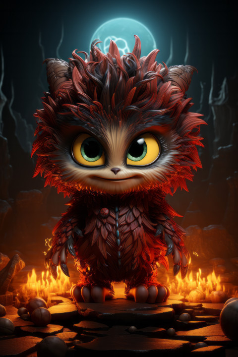 Cartoon demon
