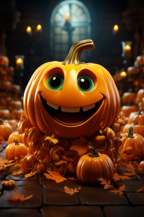 Cartoon Halloween Pumpkin