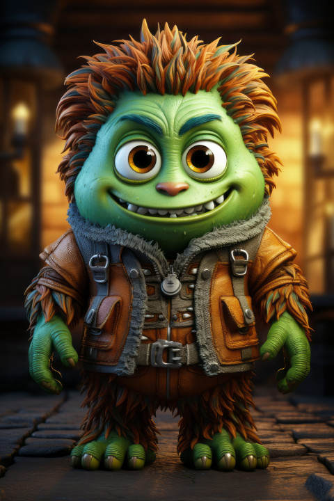 Cartoon monster