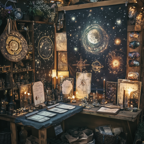 Celestial-Themed Alchemy and Star Map Workshop