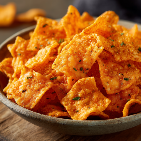 Cheese Puff Corn Chips Snack Bowl