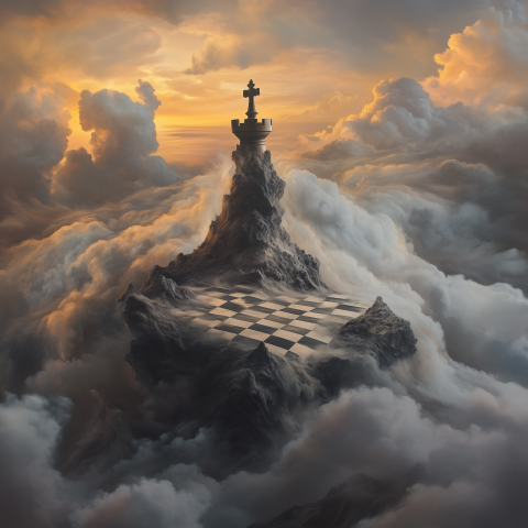 Chess King Tower Above the Clouds