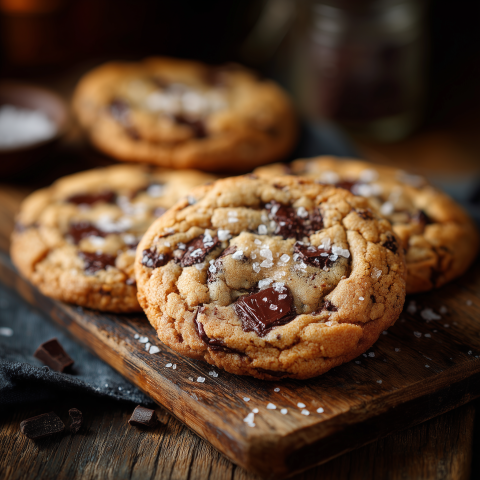 Chocolate Chip Cookies with Sea Salt