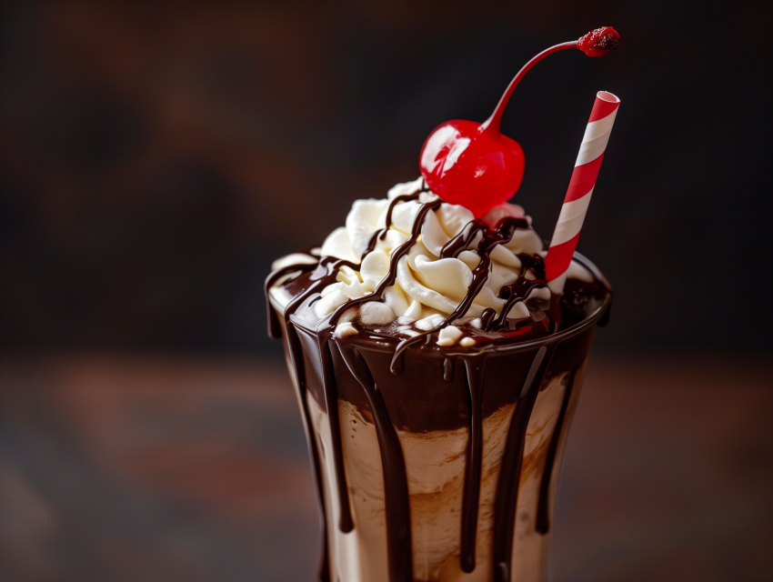 Chocolate Drizzle And A Cherry
