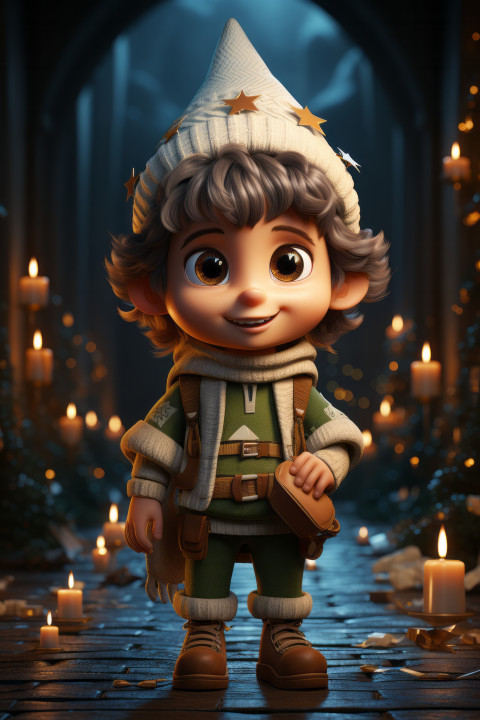 Christmas elf character