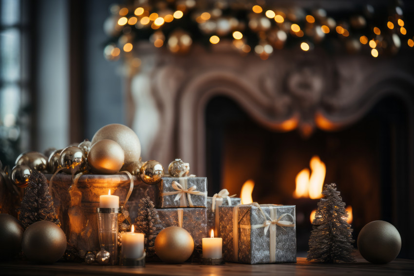 Christmas scene background