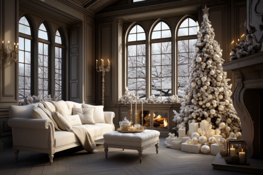 Christmas scene background