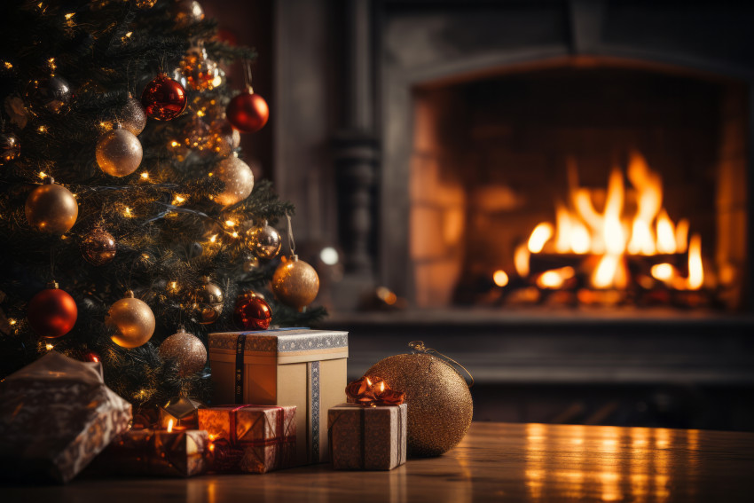 Christmas scene background