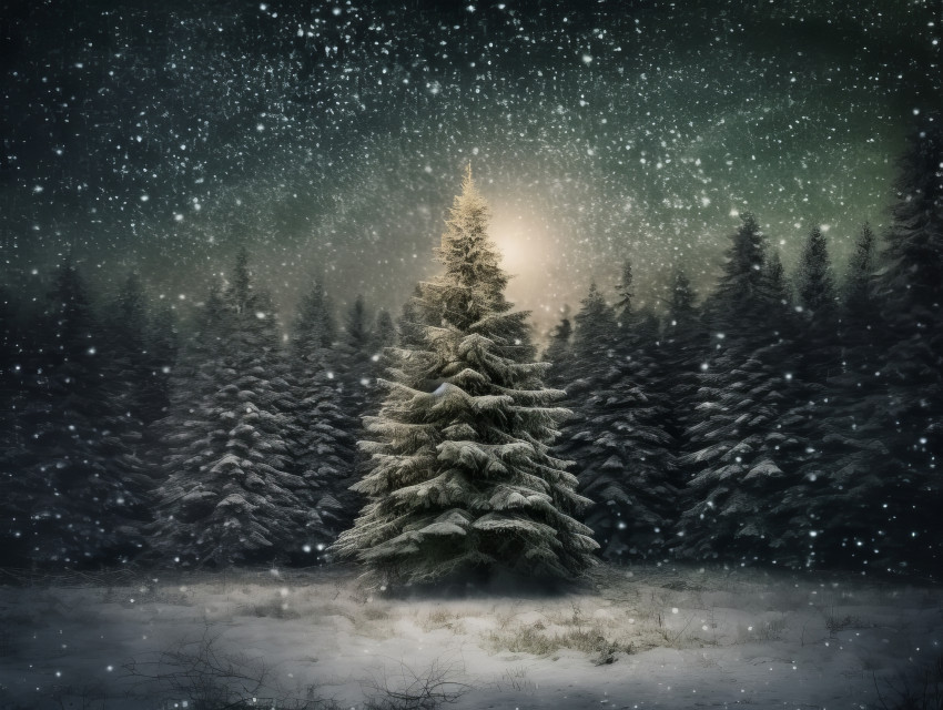 Christmas tree forrest