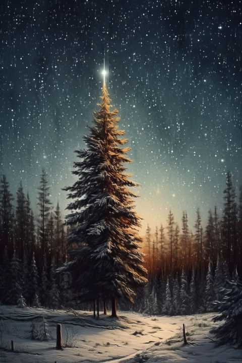 Christmas tree forrest