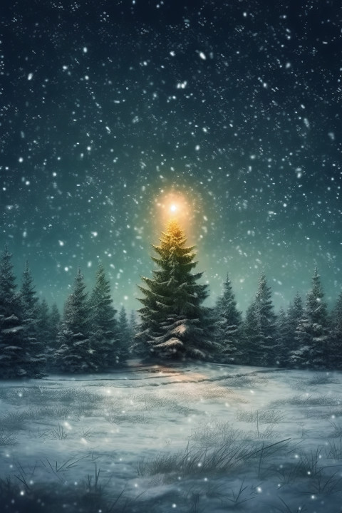 Christmas tree forrest