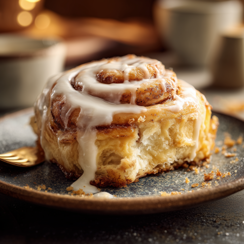 Classic Cinnamon Roll with Vanilla Glaze