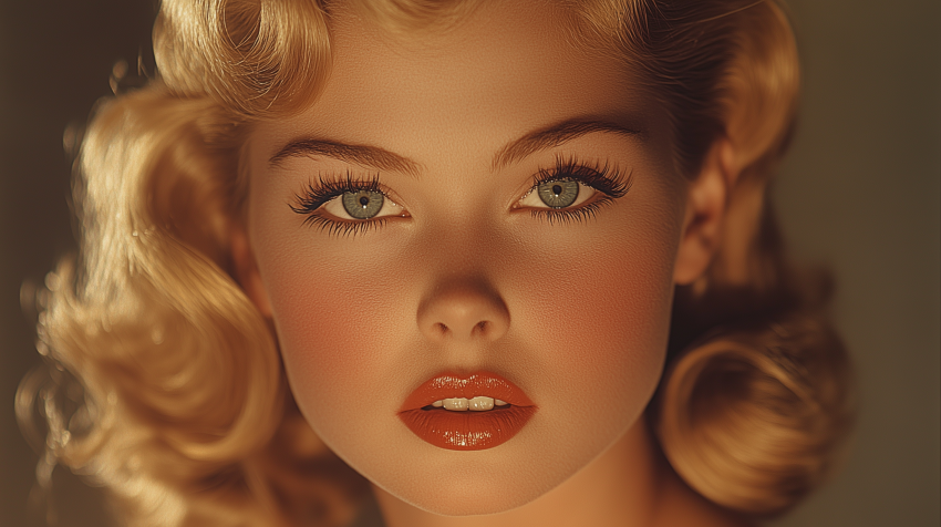 Classic Hollywood Glamour Portrait of a Woman