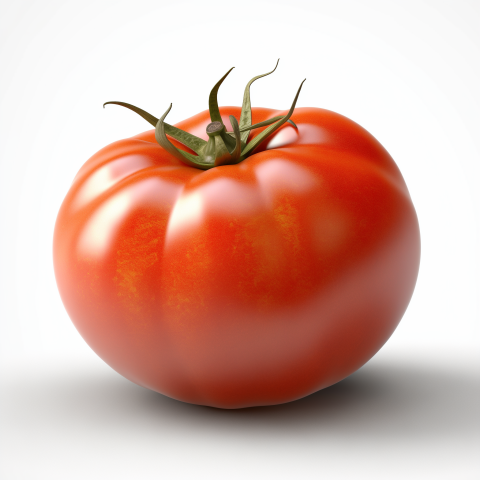 Close-Up of a Fresh Red Tomato