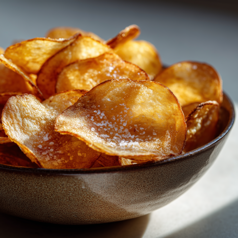Crispy Salted Potato Chips