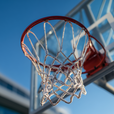 Old Outdoor Basketball Hoop