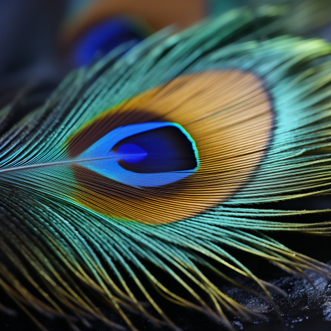 Vibrant Peacock Feather Details