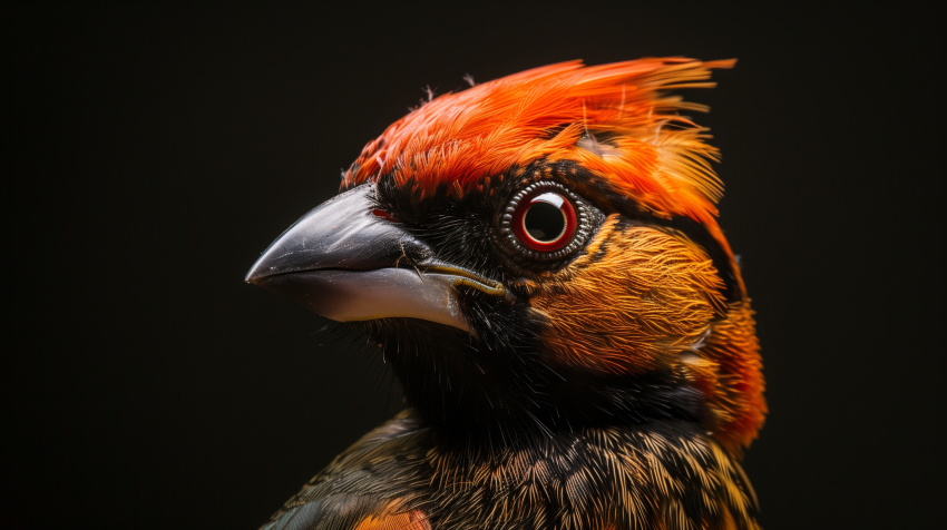 Close up Portrait of Colorful Bird